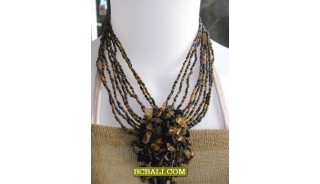 accessories necklaces chokers beaded stone pendants 